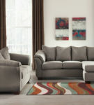 Signature Design by Ashley Darcy Sofa Chaise with Loveseat-Cobblestone