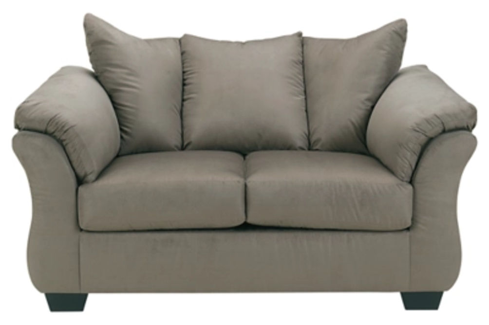 Signature Design by Ashley Darcy Sofa, Loveseat and Recliner-Cobblestone