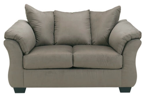 Signature Design by Ashley Darcy Sofa Chaise with Loveseat-Cobblestone
