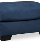 Signature Design by Ashley Darcy Sofa Chaise, Chair, and Ottoman-Blue