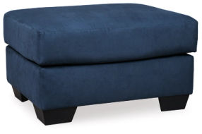 Signature Design by Ashley Darcy Sofa, Loveseat, Chair and Ottoman-Blue