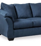 Signature Design by Ashley Darcy Sofa Chaise and Recliner-Blue