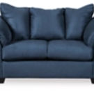 Signature Design by Ashley Darcy Loveseat and 2 Chairs-Blue