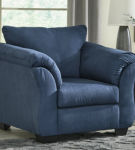 Signature Design by Ashley Darcy Sofa Chaise with Chair-Blue