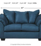 Signature Design by Ashley Darcy Sofa, Loveseat and Recliner-Blue