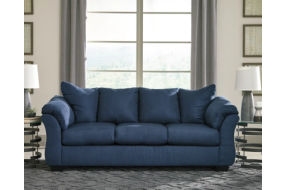 Signature Design by Ashley Darcy Sofa and Recliner-Blue