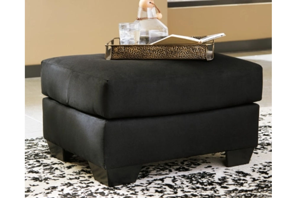 Signature Design by Ashley Darcy Loveseat and Ottoman-Black