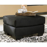 Signature Design by Ashley Darcy Loveseat and Ottoman-Black