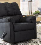 Signature Design by Ashley Darcy Sofa Chaise and Recliner-Black