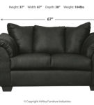Signature Design by Ashley Darcy Sofa, Loveseat, Chair and Ottoman-Black