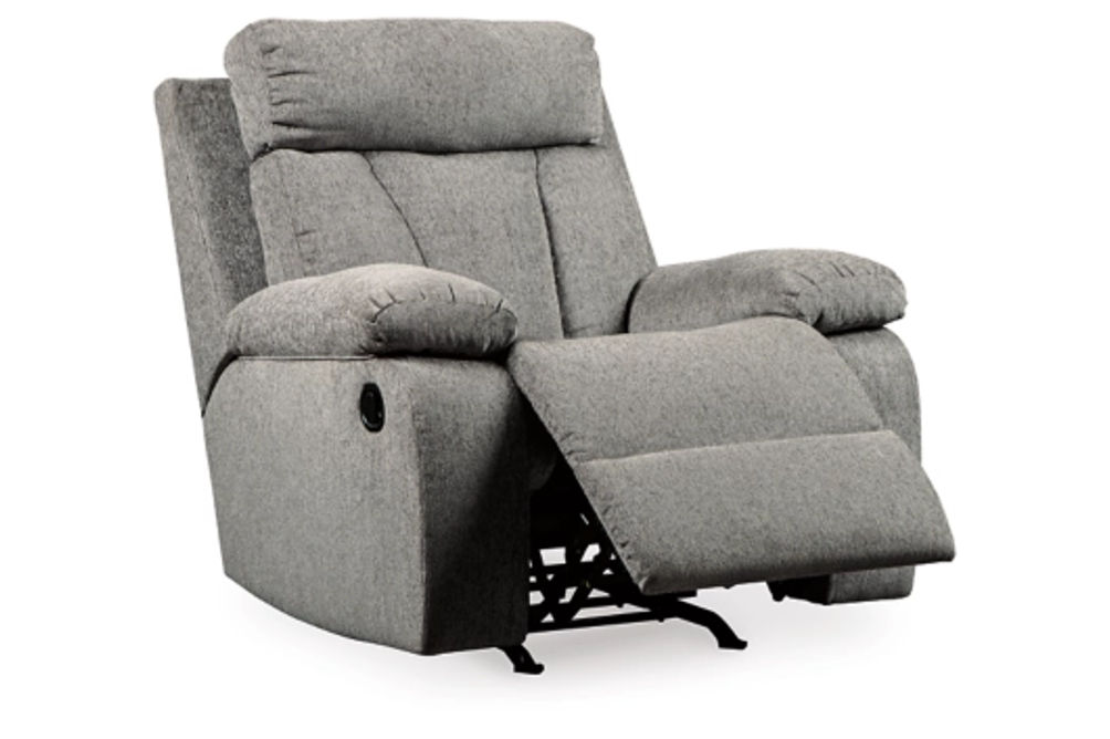 Signature Design by Ashley Mitchiner Reclining Loveseat and Recliner-Fog