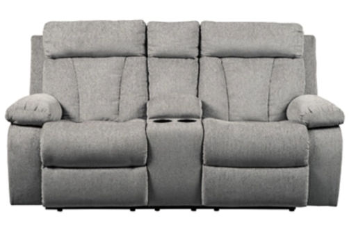 Signature Design by Ashley Mitchiner Reclining Sofa and Loveseat-Fog