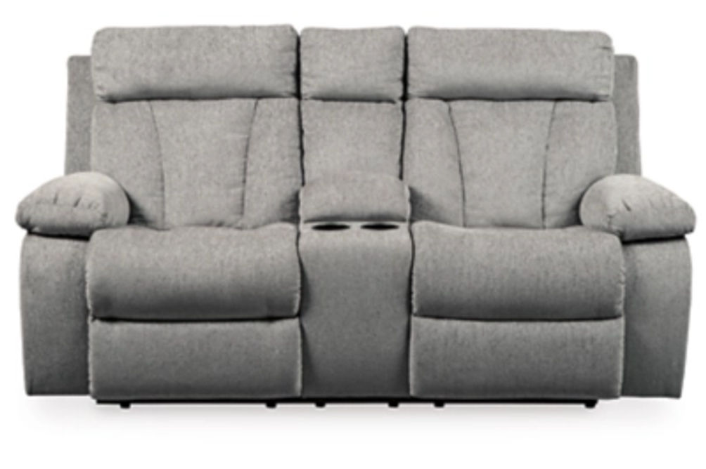 Signature Design by Ashley Mitchiner Reclining Loveseat and Recliner-Fog