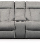 Signature Design by Ashley Mitchiner Reclining Loveseat and Recliner-Fog