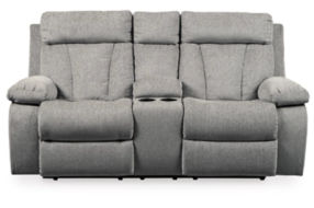Signature Design by Ashley Mitchiner Reclining Loveseat and Recliner-Fog