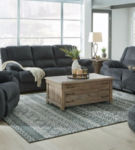 Signature Design by Ashley Draycoll Reclining Sofa, Loveseat and Recliner-Slat