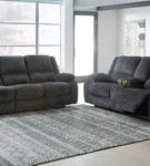 Signature Design by Ashley Draycoll Reclining Sofa and Loveseat-Slate