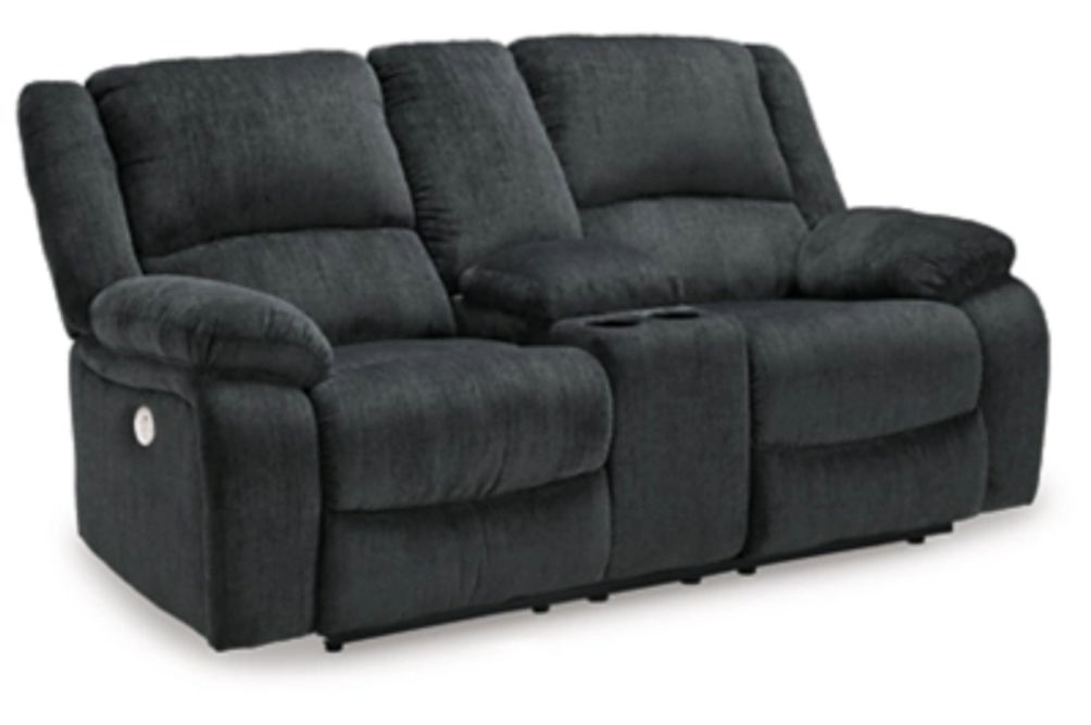 Signature Design by Ashley Draycoll Power Reclining Sofa and Loveseat-Slate