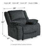 Signature Design by Ashley Draycoll Reclining Sofa and Recliner-Slate