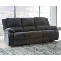 Signature Design by Ashley Draycoll Power Reclining Sofa and Loveseat-Slate