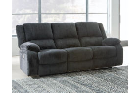 Signature Design by Ashley Draycoll Power Reclining Sofa and Loveseat-Slate