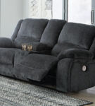 Signature Design by Ashley Draycoll Power Reclining Sofa and Loveseat-Slate