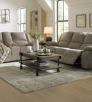 Signature Design by Ashley Draycoll Power Reclining Sofa and Loveseat-Pewter