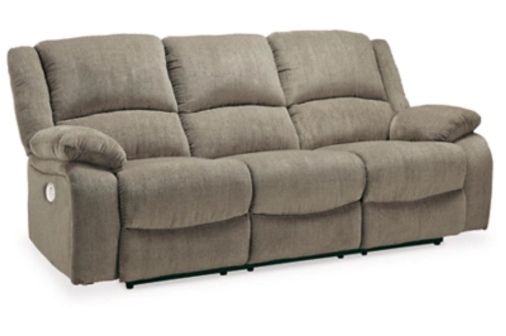 Signature Design by Ashley Draycoll Power Reclining Sofa and Loveseat-Pewter