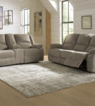 Signature Design by Ashley Draycoll Reclining Sofa and Loveseat-Pewter