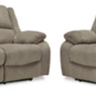 Signature Design by Ashley Draycoll Reclining Sofa and Power Reclining Loveseat
