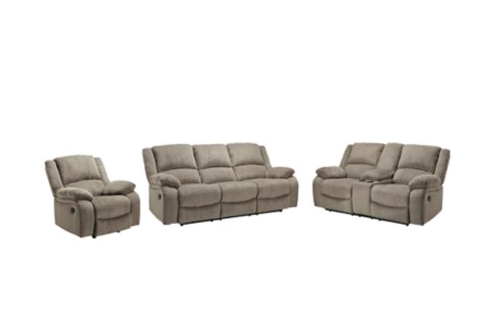 Signature Design by Ashley Draycoll Reclining Sofa, Loveseat and Recliner