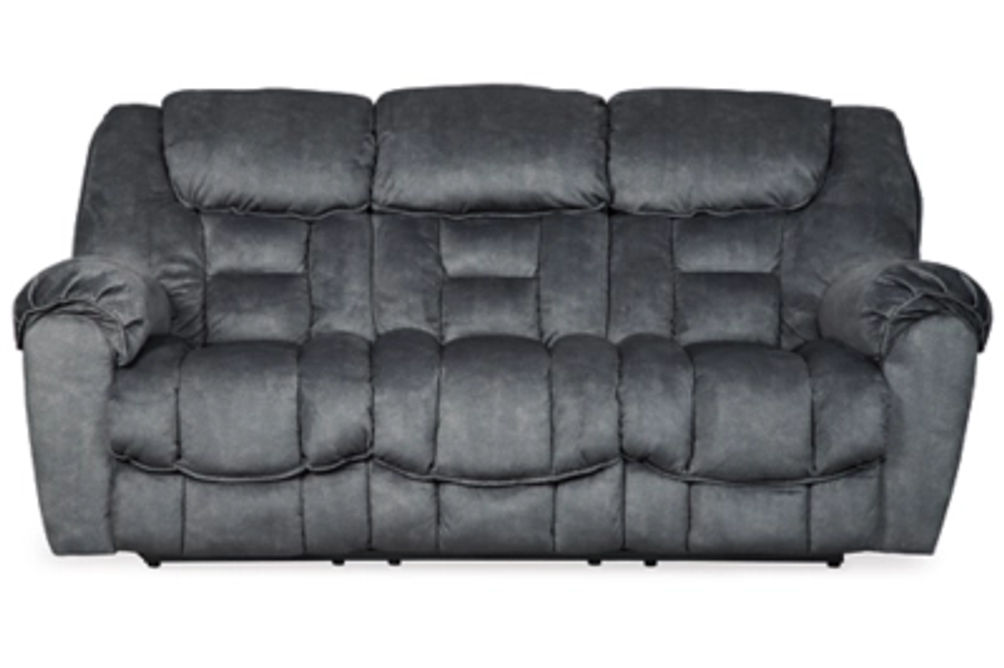 Signature Design by Ashley Capehorn Reclining Sofa and Loveseat-Granite