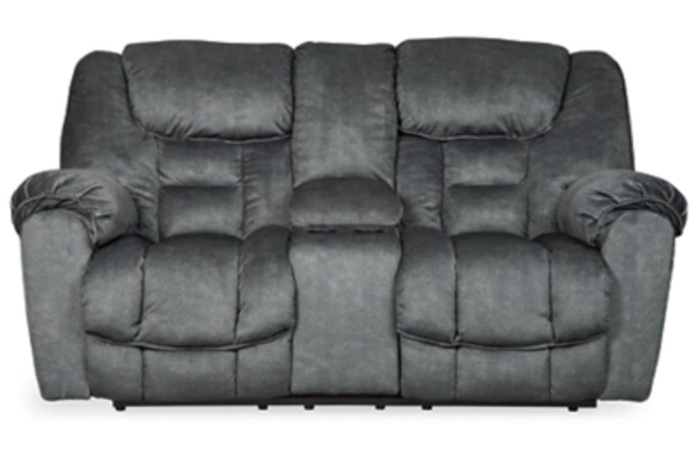 Signature Design by Ashley Capehorn Reclining Loveseat and 2 Recliners-Granite