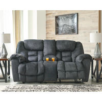 Signature Design by Ashley Capehorn Reclining Loveseat and 2 Recliners-Granite