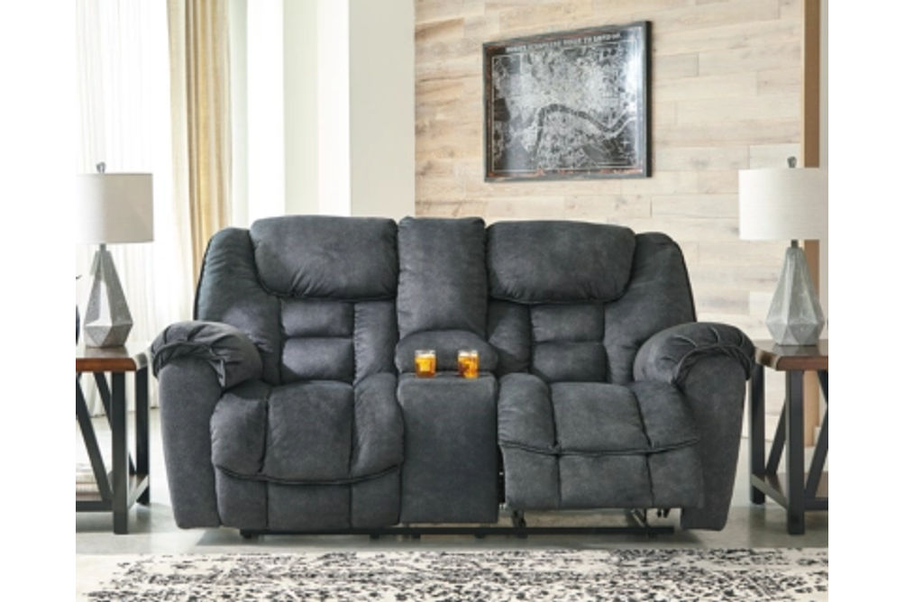 Signature Design by Ashley Capehorn Reclining Loveseat and 2 Recliners-Granite