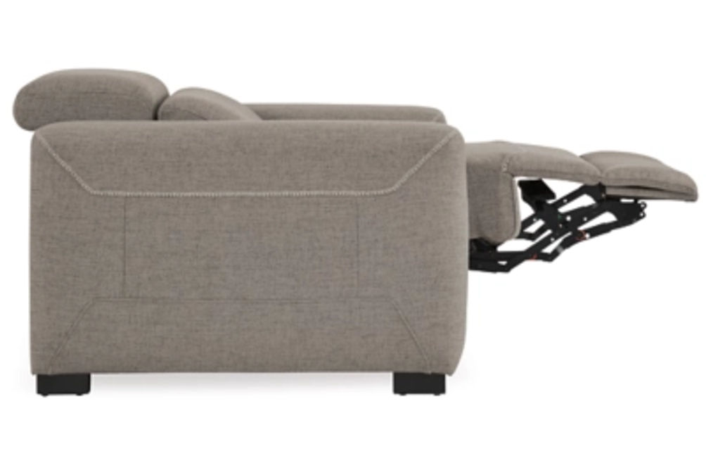 Signature Design by Ashley Mabton Power Recliner-Gray