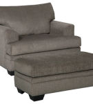 Signature Design by Ashley Dorsten Oversized Chair and Ottoman-Slate