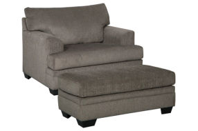 Signature Design by Ashley Dorsten Oversized Chair and Ottoman-Slate