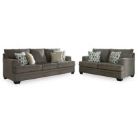 Signature Design by Ashley Dorsten Sofa and Loveseat-Slate