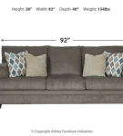 Signature Design by Ashley Dorsten Sofa, Loveseat and Recliner-Slate