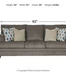 Signature Design by Ashley Dorsten Sofa Sleeper and Loveseat-Slate