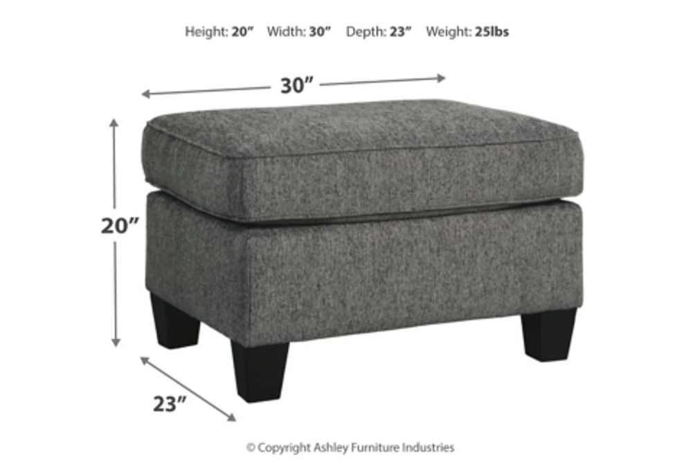 Benchcraft Agleno Chair and Ottoman-Charcoal