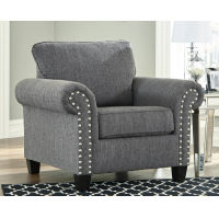 Benchcraft Agleno Sofa and Chair-Charcoal