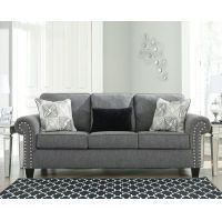 Benchcraft Agleno Sofa, Loveseat and Chair-Charcoal