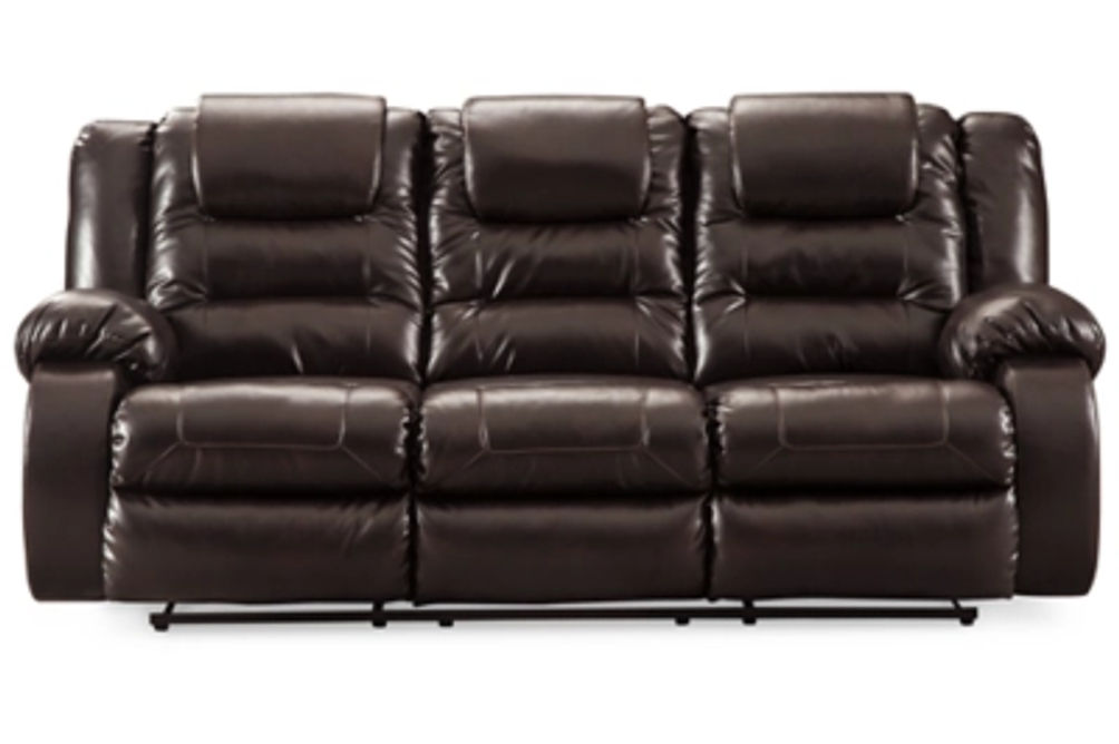 Signature Design by Ashley Vacherie Reclining Sofa and Loveseat-Chocolate