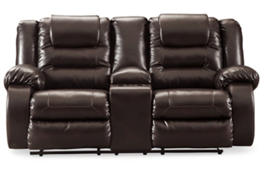 Signature Design by Ashley Vacherie Reclining Sofa and Loveseat-Chocolate