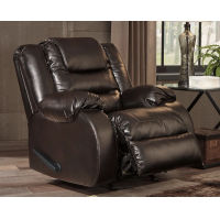 Signature Design by Ashley Vacherie Reclining Sofa and Recliner-Chocolate