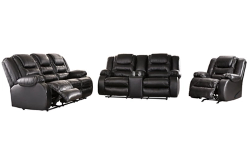 Signature Design by Ashley Vacherie Reclining Sofa, Loveseat and Recliner