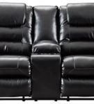 Signature Design by Ashley Vacherie Reclining Sofa and Loveseat-Black