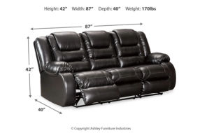 Signature Design by Ashley Vacherie Reclining Sofa, Loveseat and Recliner